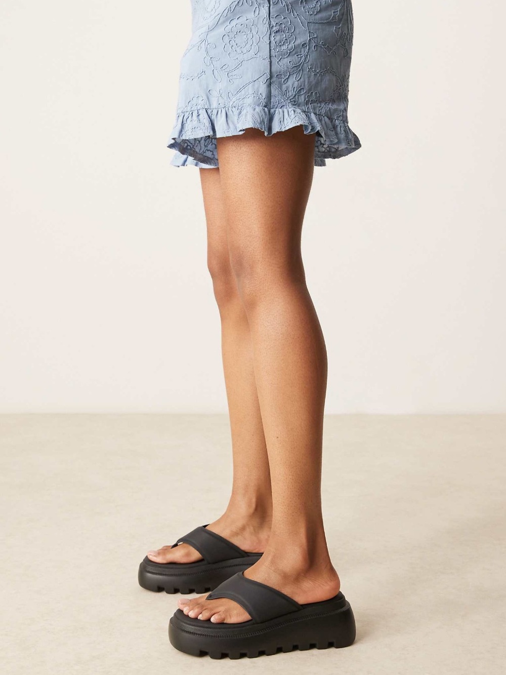 Chunky Black Platform Sandals